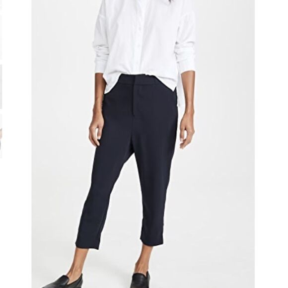 Equipment Charlyne Crop Trouser Eclipse (Blue) Size 10 New With Tags - Picture 1 of 13